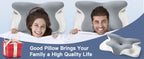 Portable Cooling Contour Memory Foam Pillow - bedrooms, travel and – additional product view 15