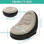 Waterproof Inflatable Sofa Bed with Footrest detail view 11 for Australian shoppers