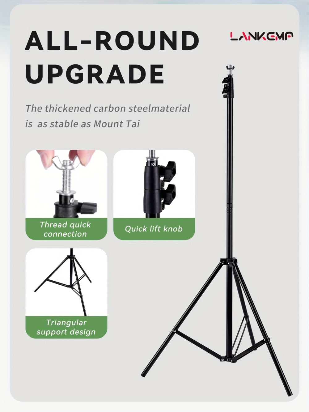 Portable Photography Backdrop Stand - portraits, parties and studio – alternate design view