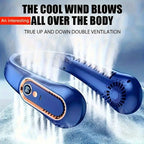 Portable Rechargeable Bladeless Neck Fan - travel, commuting and – main product view