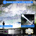 Rechargeable Long-Throw LED Torch detail view 2 for Australian shoppers