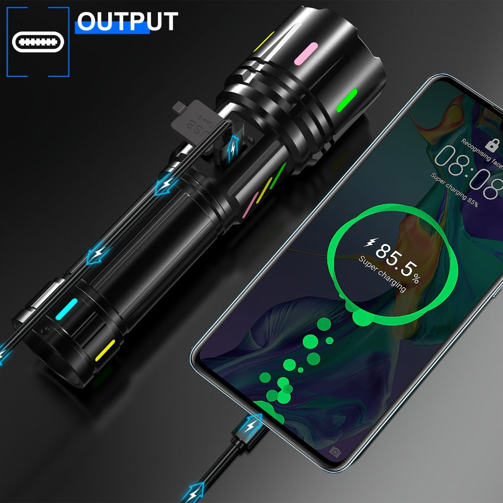 Rechargeable Long-Throw LED Torch detail view 10 for Australian shoppers