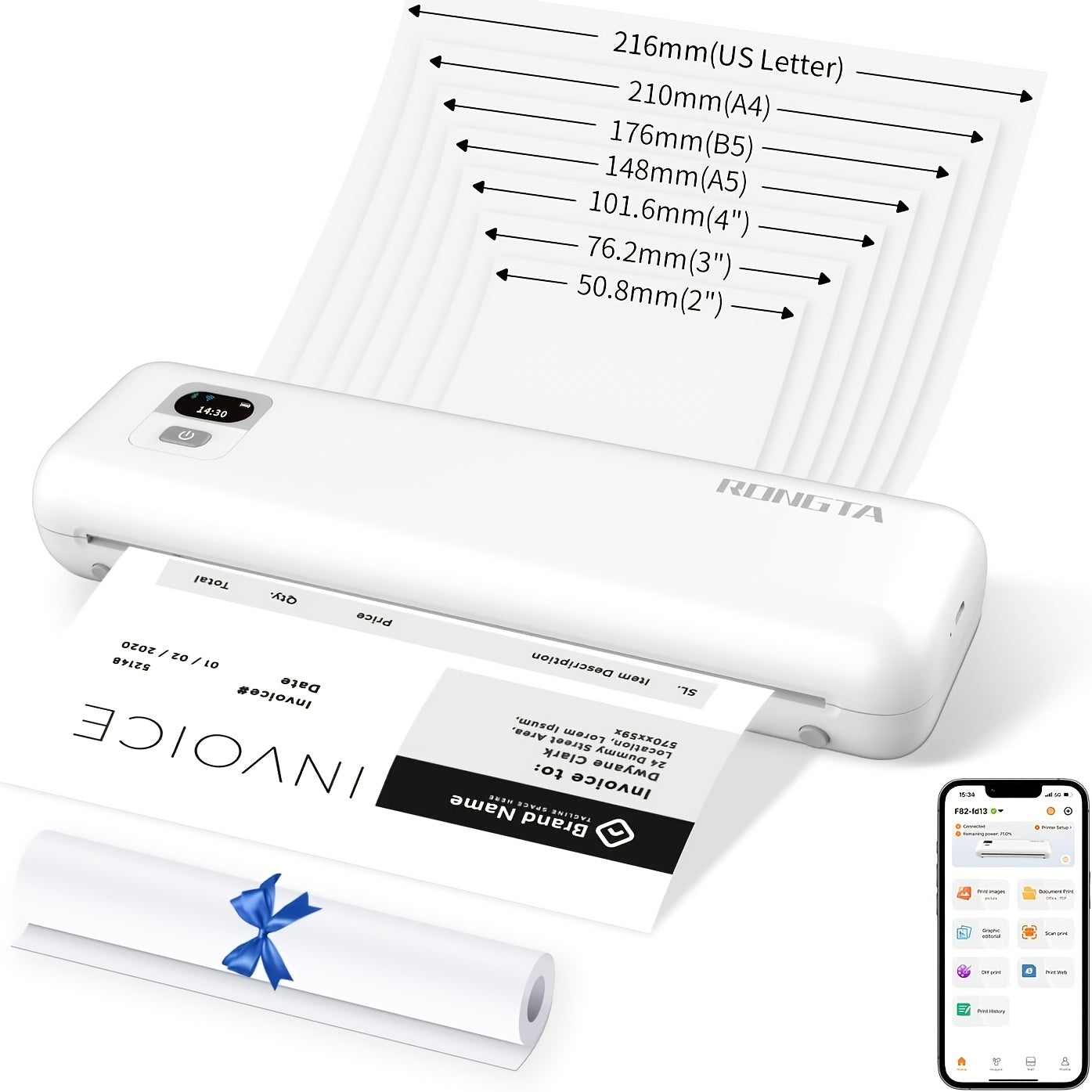Rongta F82A Wireless Document Printer detail view 15 for Australian shoppers