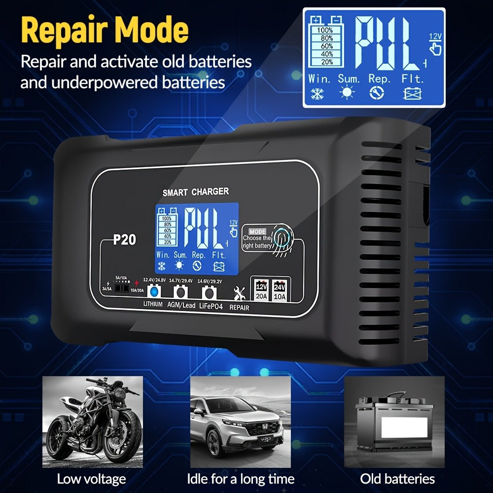 Portable Smart Car Battery Charger product detail 8