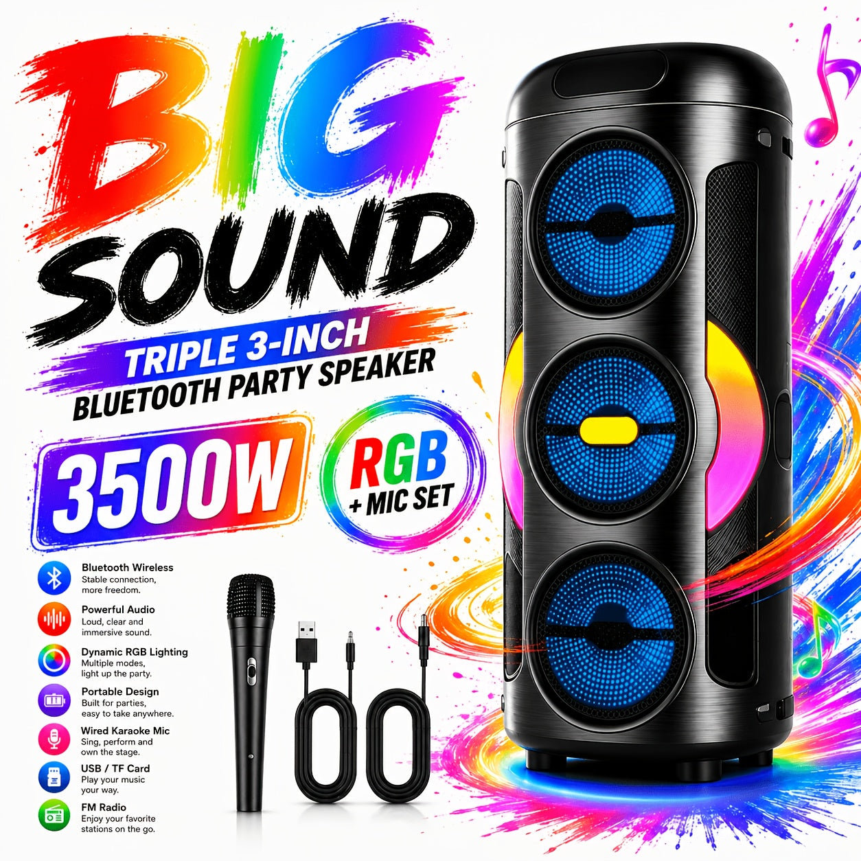 Portable Wireless Karaoke Speaker detail view 20 for Australian shoppers