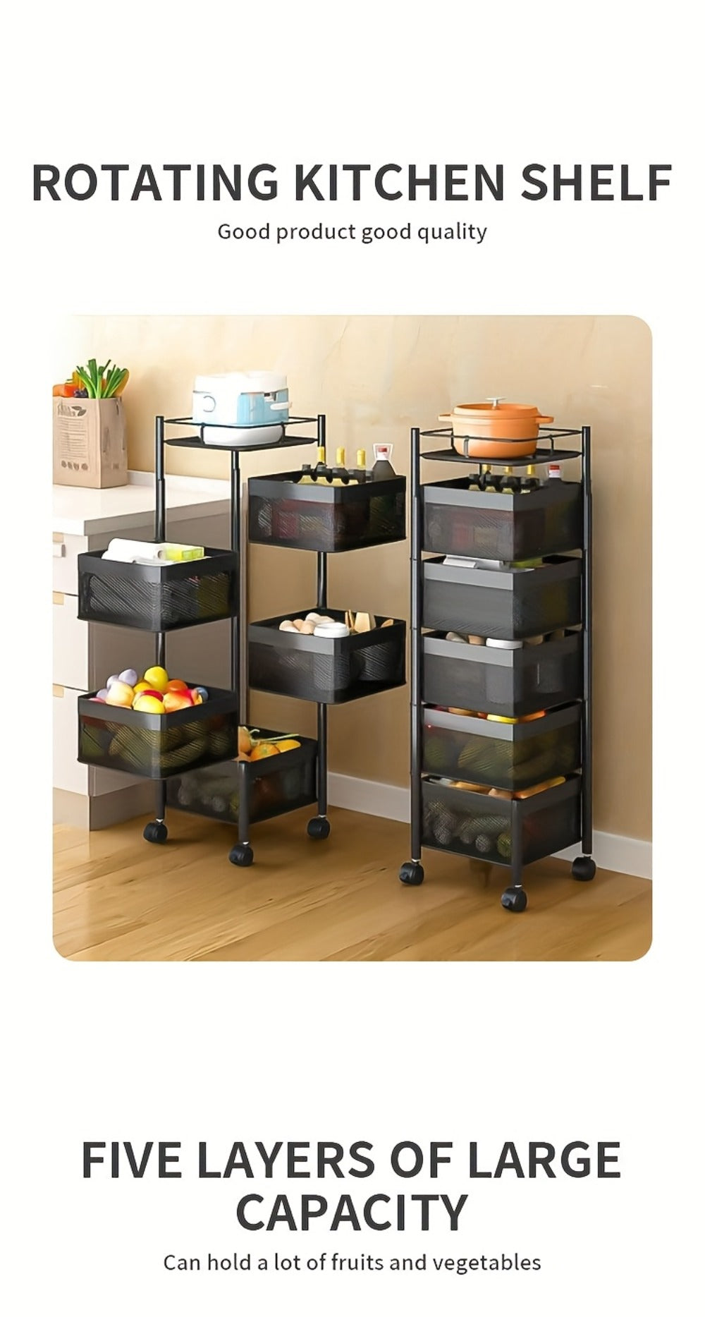 Practical Kitchen Storage Rack product detail 11