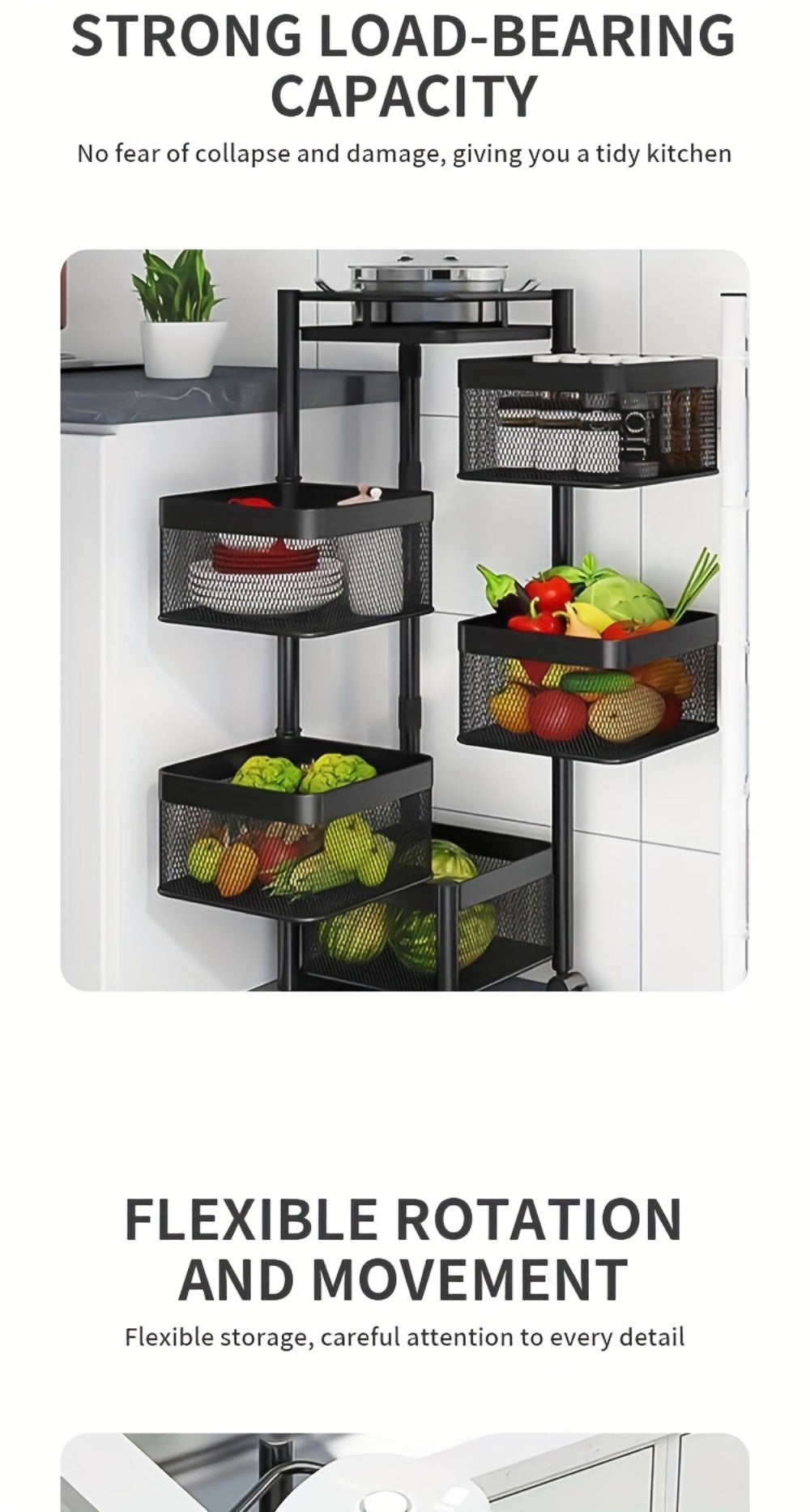 Practical Kitchen Storage Rack product detail 14
