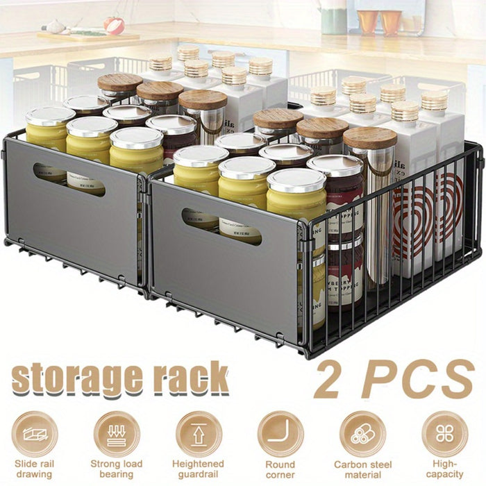 Pull-Out Cabinet Organiser Baskets for organised Australian kitchens