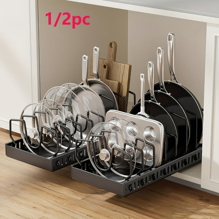 Pull-Out Pan & Lid Organiser for organised Australian kitchens