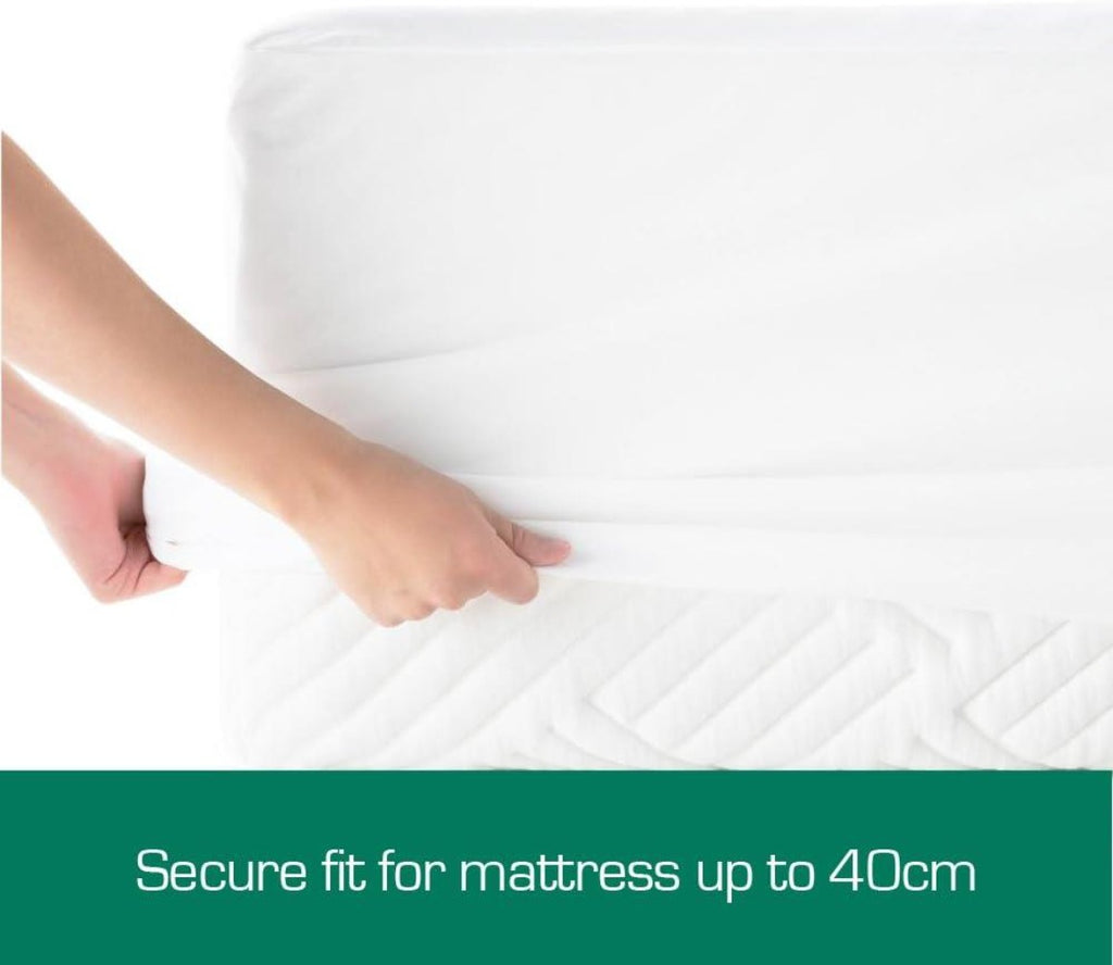 Quilted Cotton Mattress Protector – Fully Fitted & Machine Washable – alternate product view