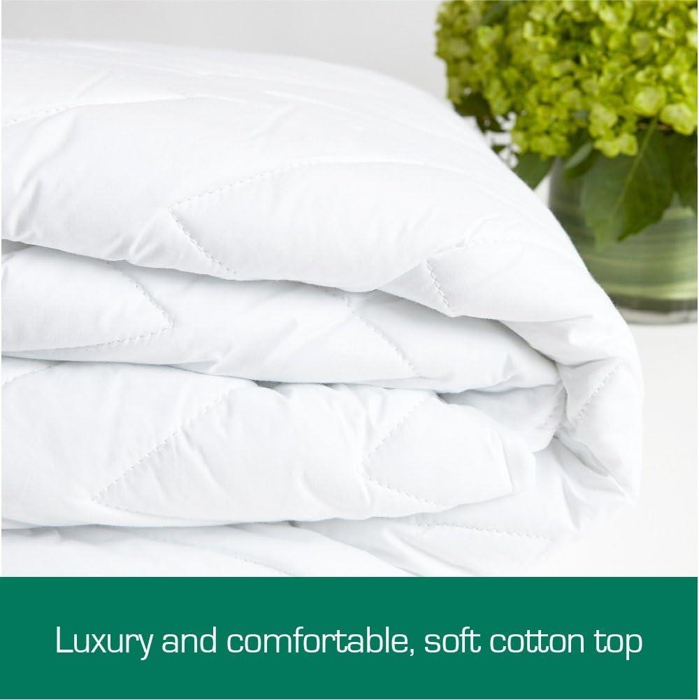 Quilted Cotton Mattress Protector – Fully Fitted & Machine Washable – close-up product details
