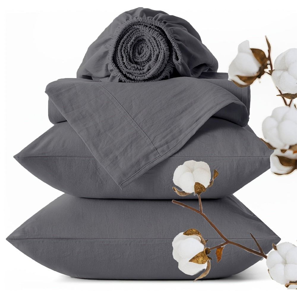 1800TC Cotton Sheet Set – Deep-Pocket Fitted & Flat Bedding – additional product view 34