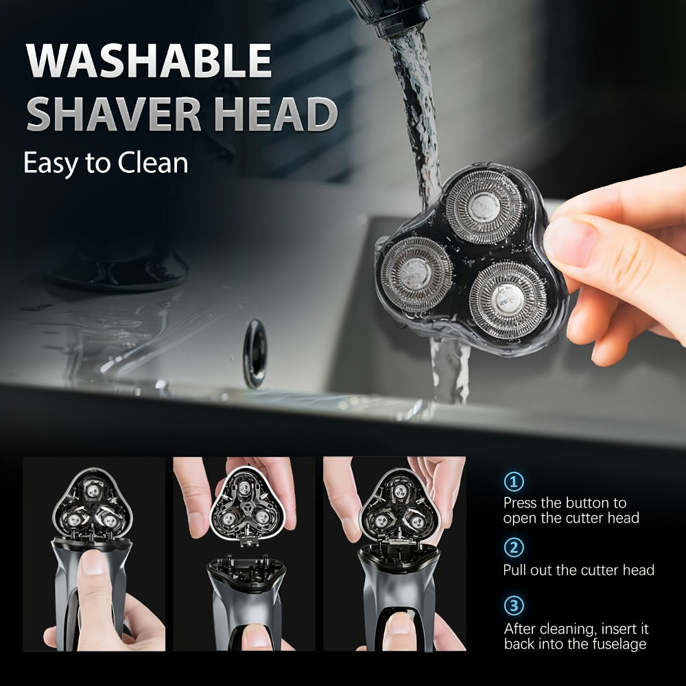 Rechargeable 3D Electric Razor for Men detail view 11 for Australian shoppers
