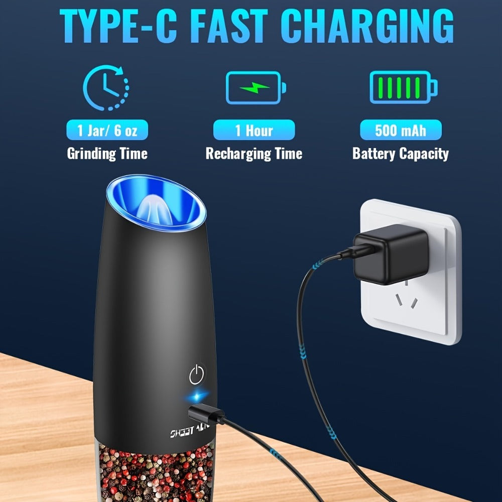 Battery-Powered Salt and Pepper Grinder Set detail view 8 for Australian shoppers