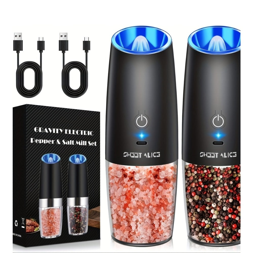 Battery-Powered Salt and Pepper Grinder Set detail view 2 for Australian shoppers