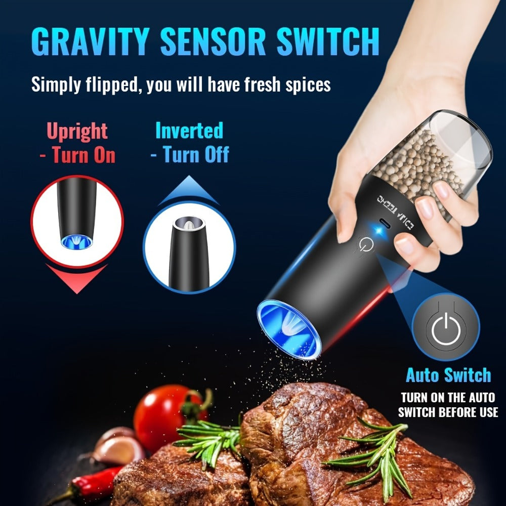 Battery-Powered Salt and Pepper Grinder Set detail view 4 for Australian shoppers