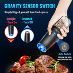 Battery-Powered Salt and Pepper Grinder Set detail view 4 for Australian shoppers
