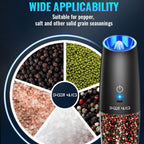 Battery-Powered Salt and Pepper Grinder Set detail view 9 for Australian shoppers