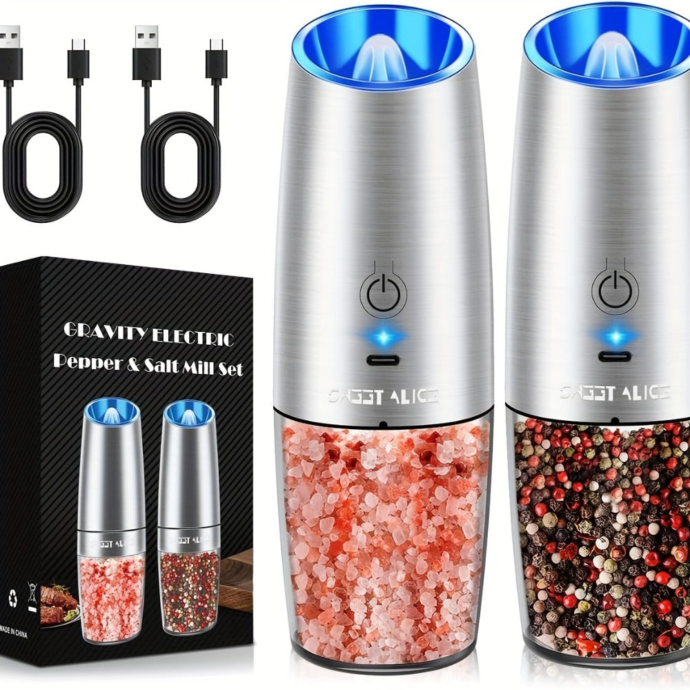 Battery-Powered Salt and Pepper Grinder Set detail view 3 for Australian shoppers