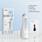 Rechargeable Cordless Water Flosser - Travel-friendly design – close-up product details