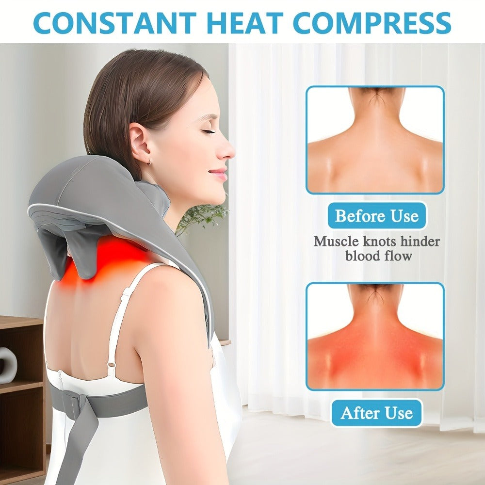 Rechargeable Heated Neck and Shoulder Massager detail view 5 for Australian shoppers