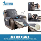 Recliner Chair Cover – Non-Slip Washable Furniture Protector – alternate design view