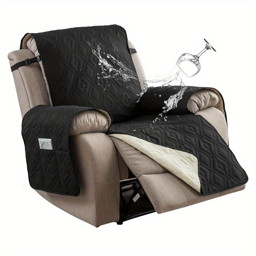 Recliner Chair Cover – Non-Slip Washable Furniture Protector – product detail angle