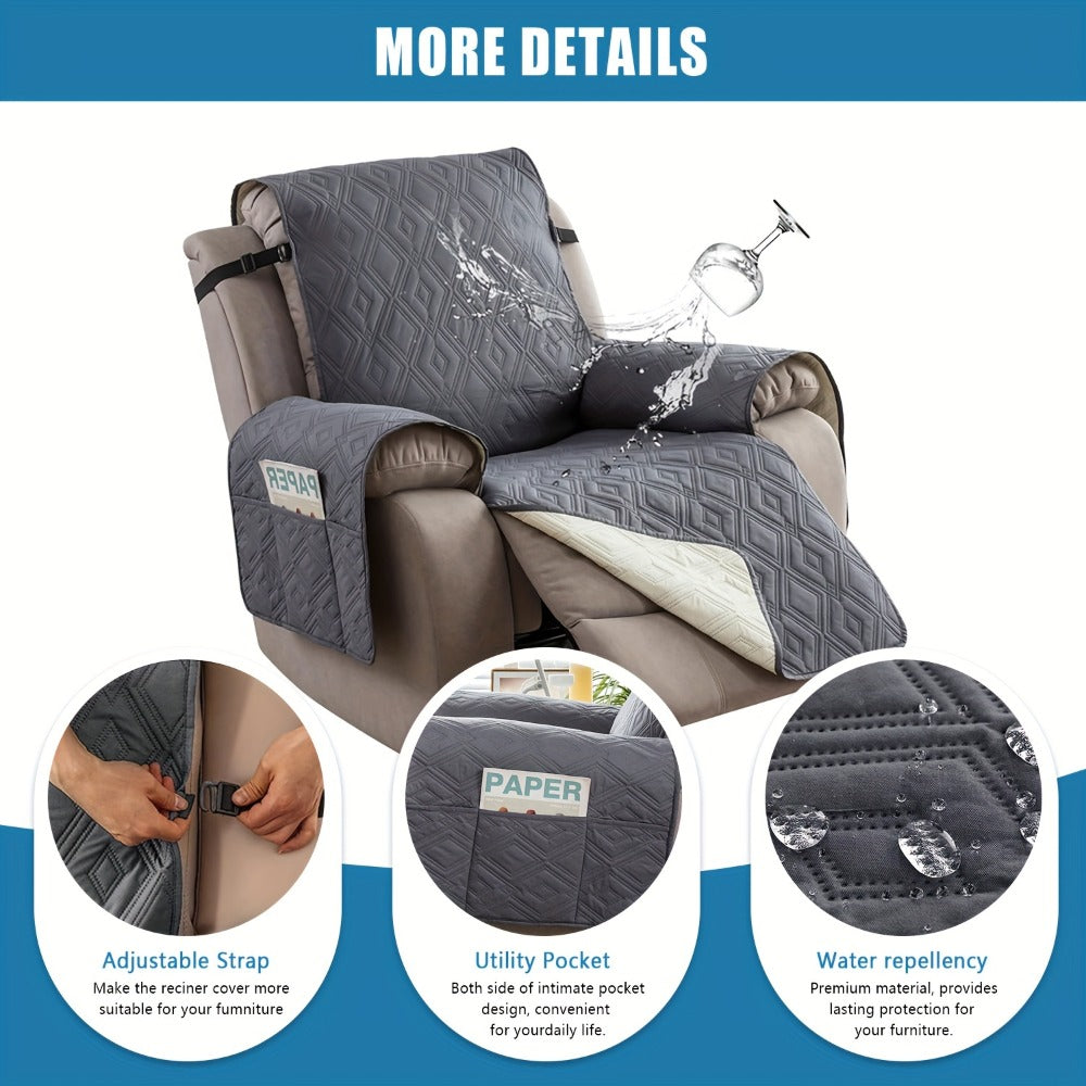 Recliner Chair Cover – Non-Slip Washable Furniture Protector – additional product view 10