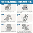 Recliner Chair Cover – Non-Slip Washable Furniture Protector – additional product view 14
