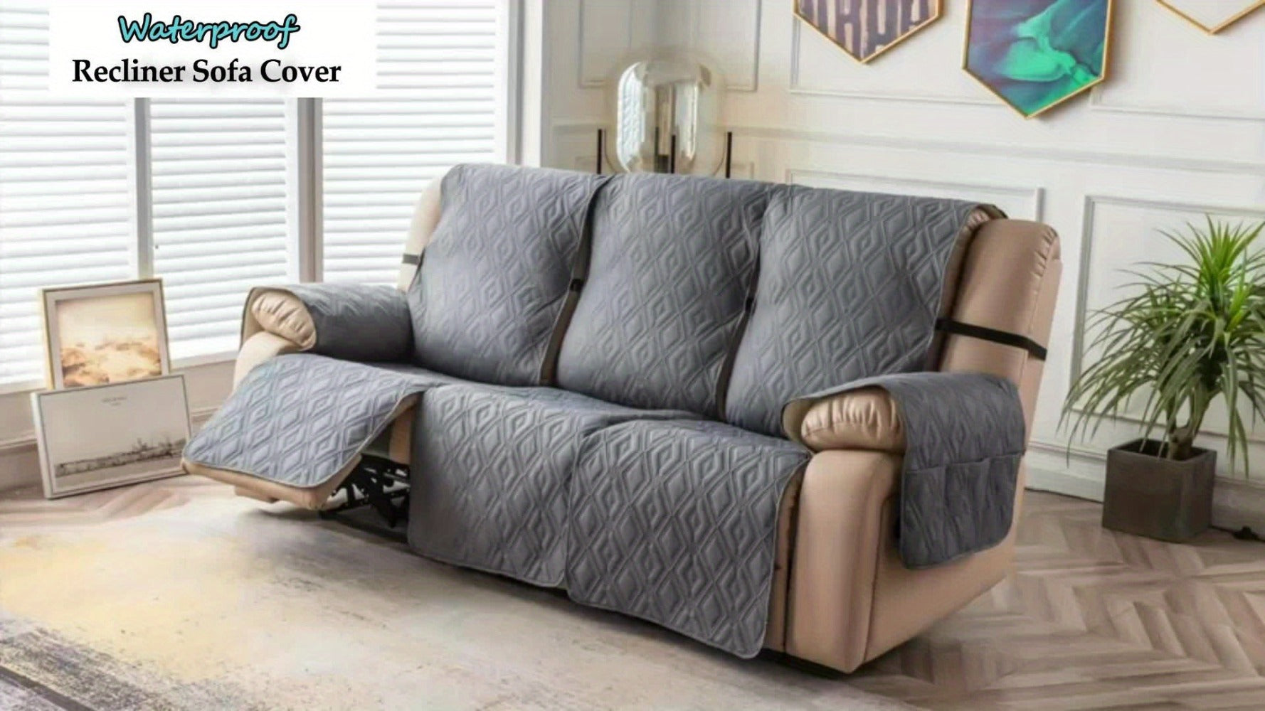 Recliner Chair Cover – Non-Slip Washable Furniture Protector – additional product view 15