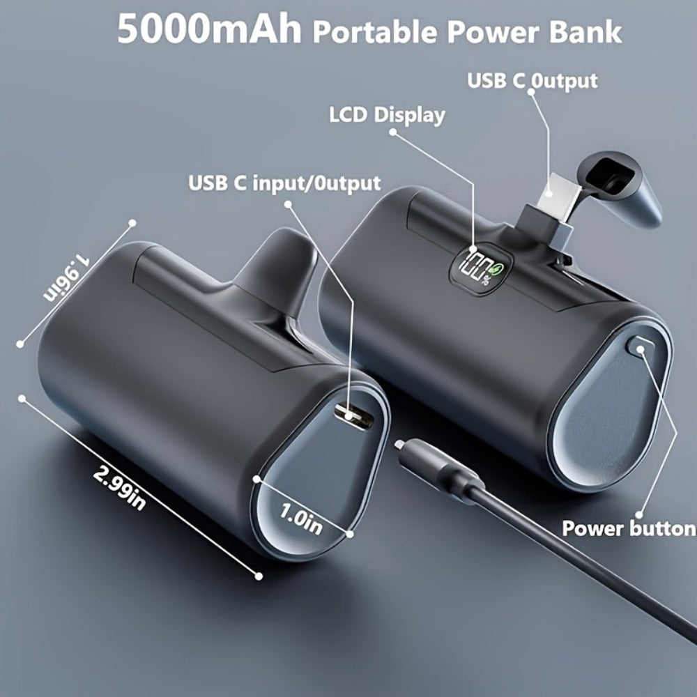 5000mAh Magnetic Portable Power Pod detail view 2 for Australian shoppers
