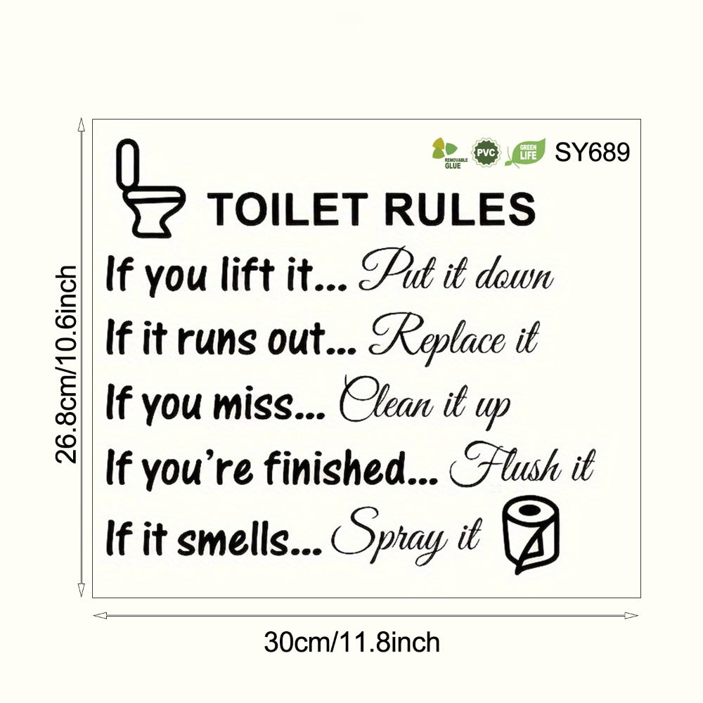Removable Bathroom Wall Quote Sticker - bathroom and washroom decor – additional product view