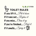 Removable Bathroom Wall Quote Sticker - bathroom and washroom decor – alternate design view