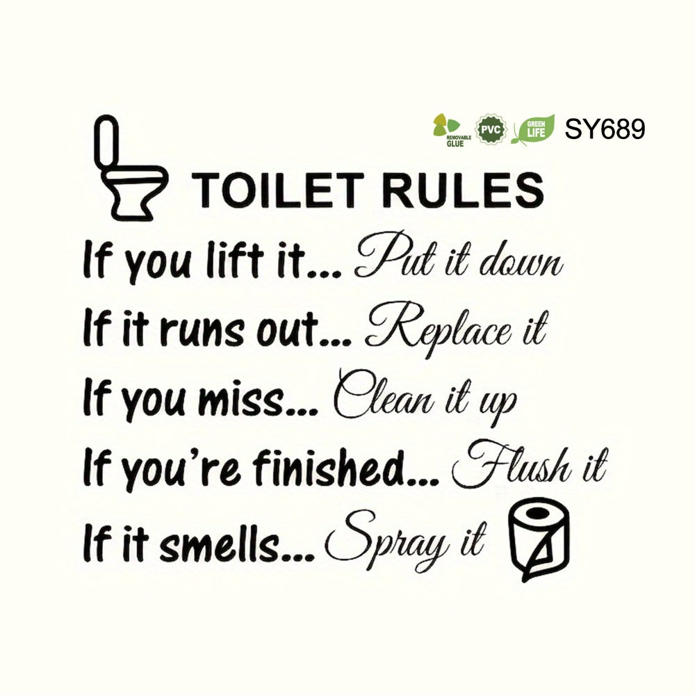 Removable Bathroom Wall Quote Sticker - bathroom and washroom decor – alternate design view