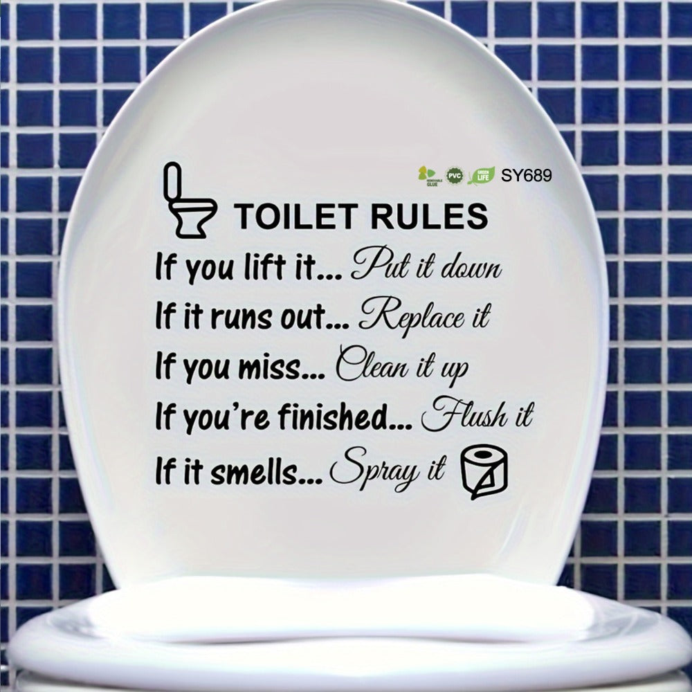Removable Bathroom Wall Quote Sticker - bathroom and washroom decor – alternate product view