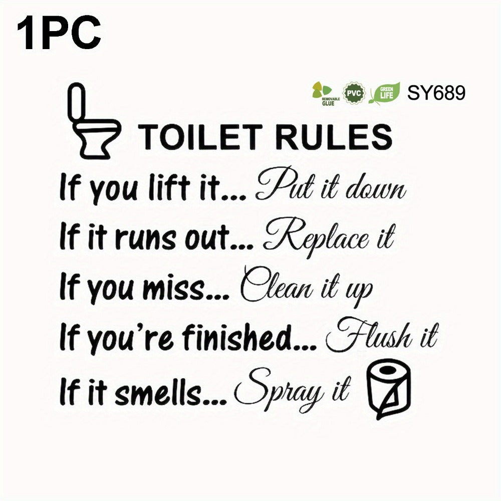 Removable Bathroom Wall Quote Sticker - bathroom and washroom decor – feature reference