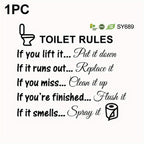 Removable Bathroom Wall Quote Sticker - bathroom and washroom decor – feature reference