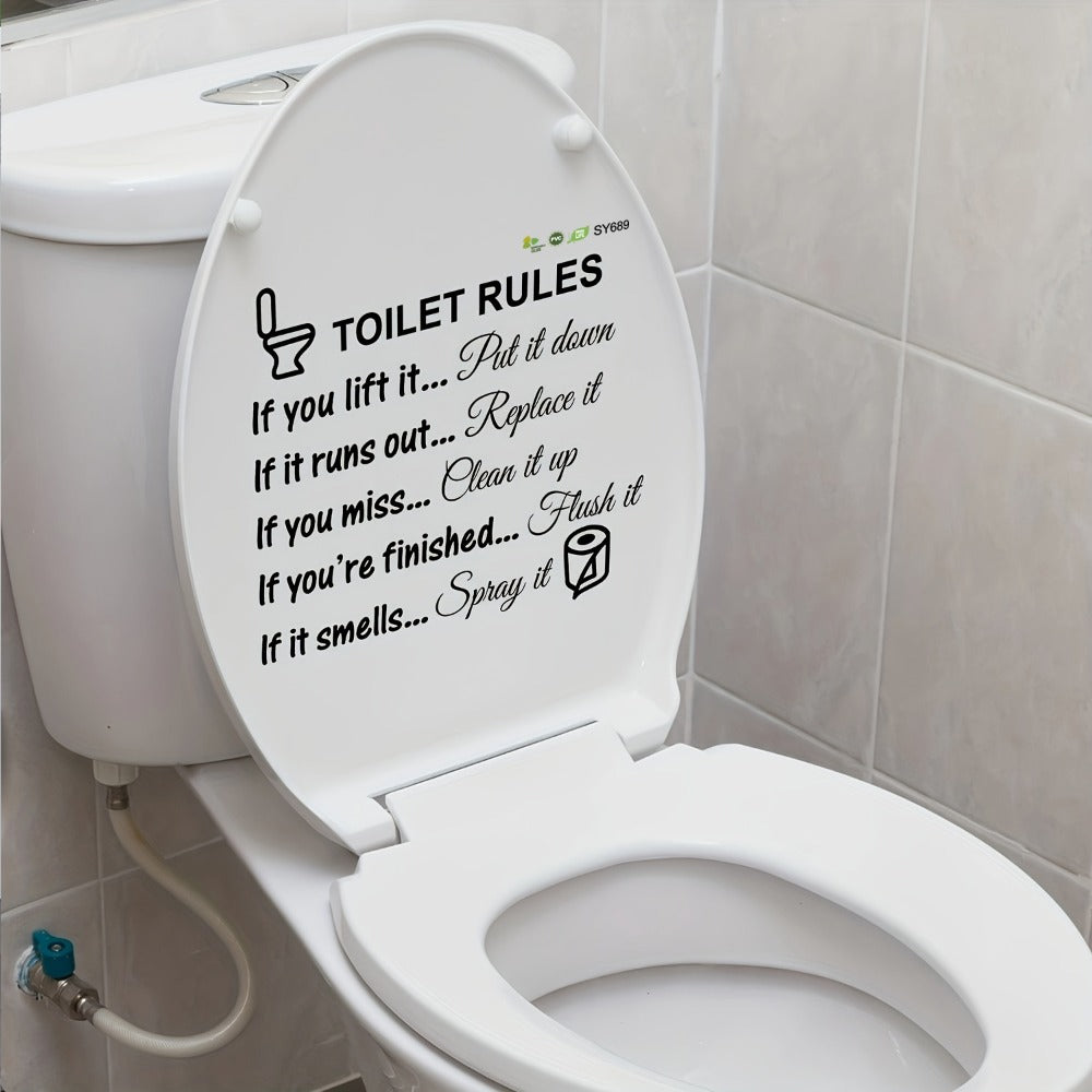 Removable Bathroom Wall Quote Sticker - bathroom and washroom decor – main product view