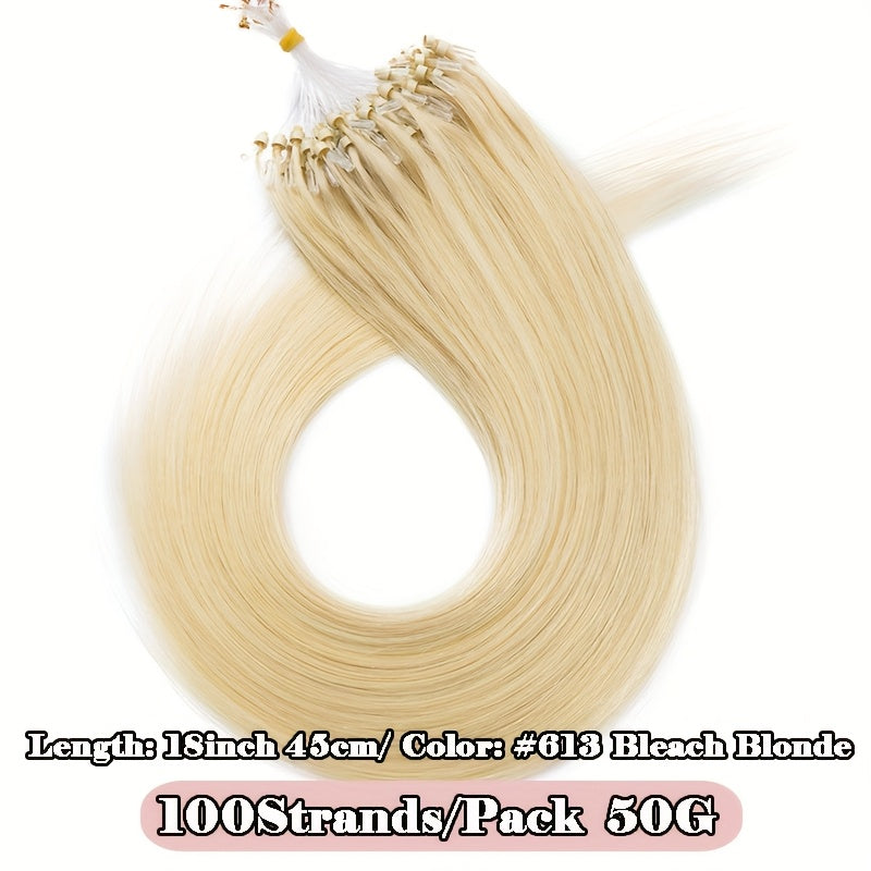 Remy Human Hair Micro Ring Hair Extension for Everyday Hair Styling – additional product view 36