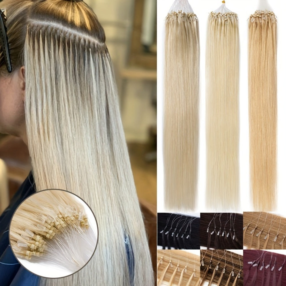 Remy Human Hair Micro Ring Hair Extension for Everyday Hair Styling – main product view