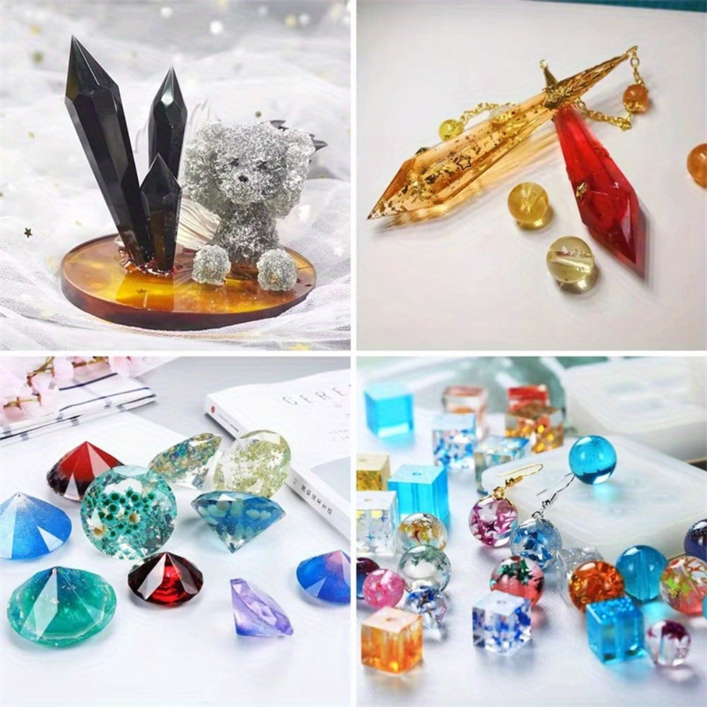 Resin Pigment Colour Set - resin art and coaster making – alternate design view