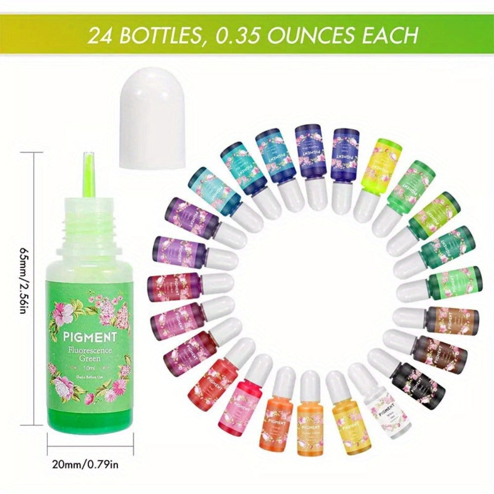 Resin Pigment Colour Set - resin art and coaster making – design and construction details