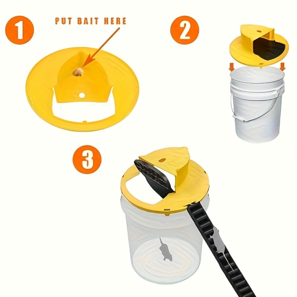 Reusable Humane Bucket Mouse Trap Lid main product view for Australian shoppers