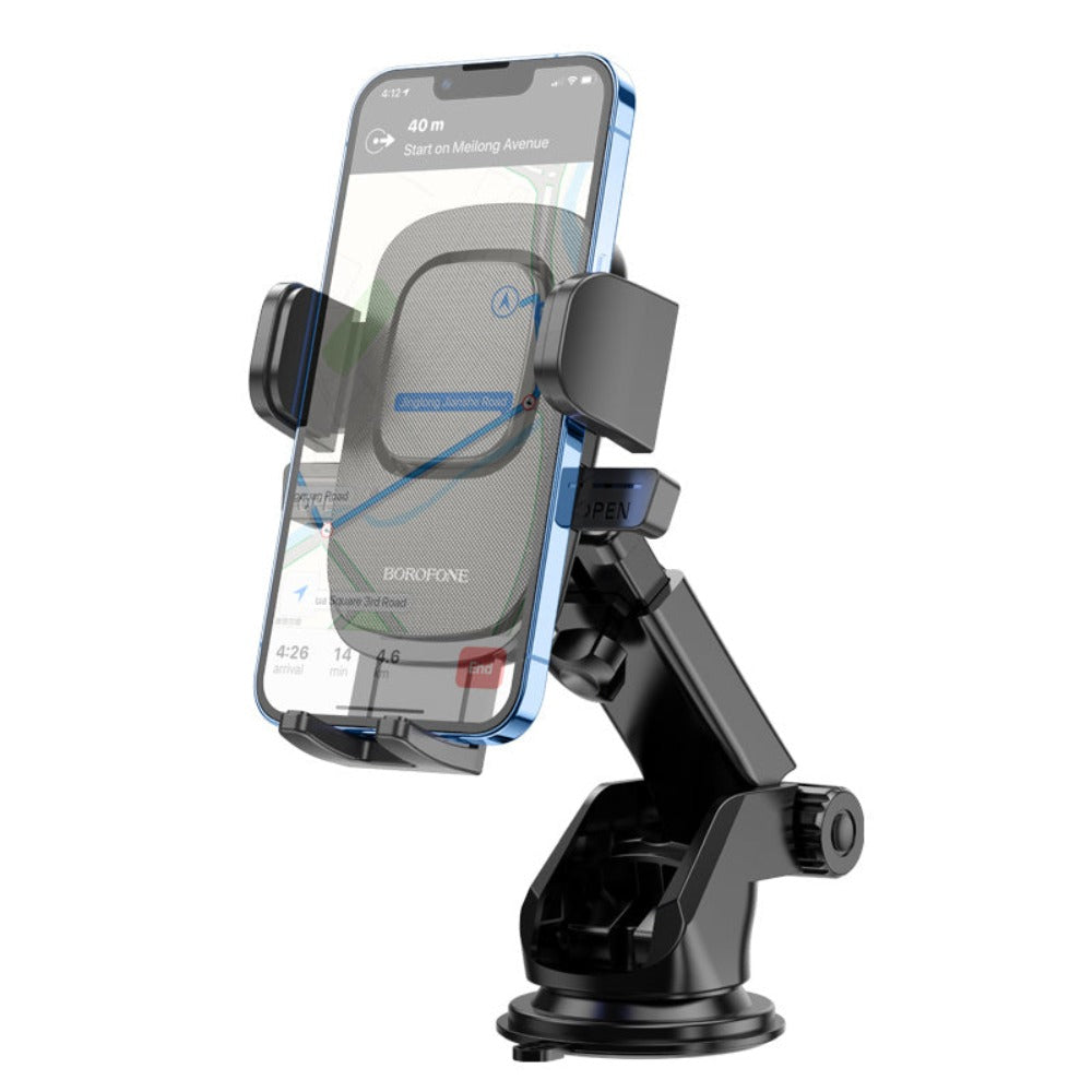 Road-Ready Car Phone Mount – Adjustable for Vehicle Use – feature reference