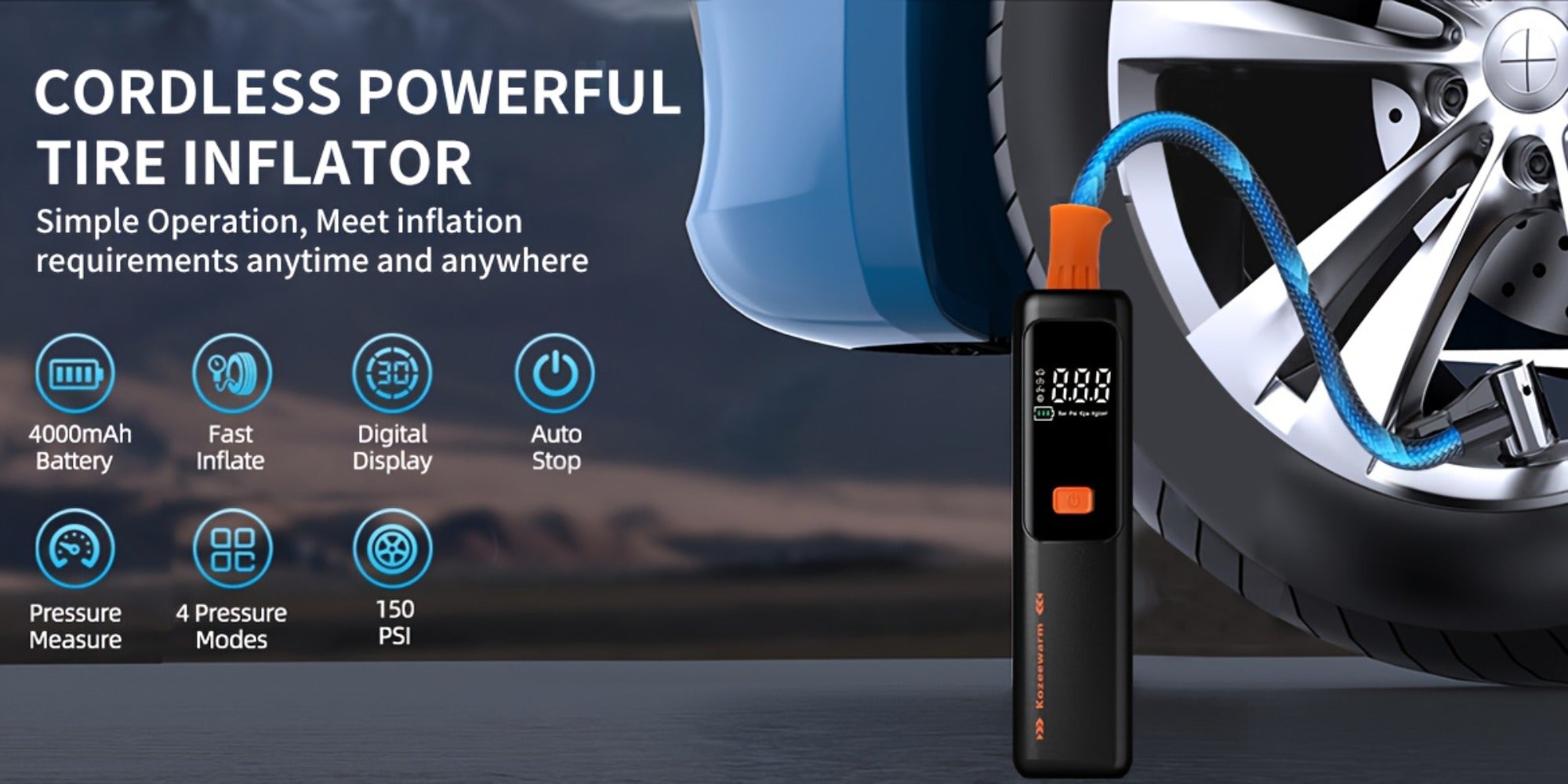 Road-Ready Portable Tyre Inflator product detail 17