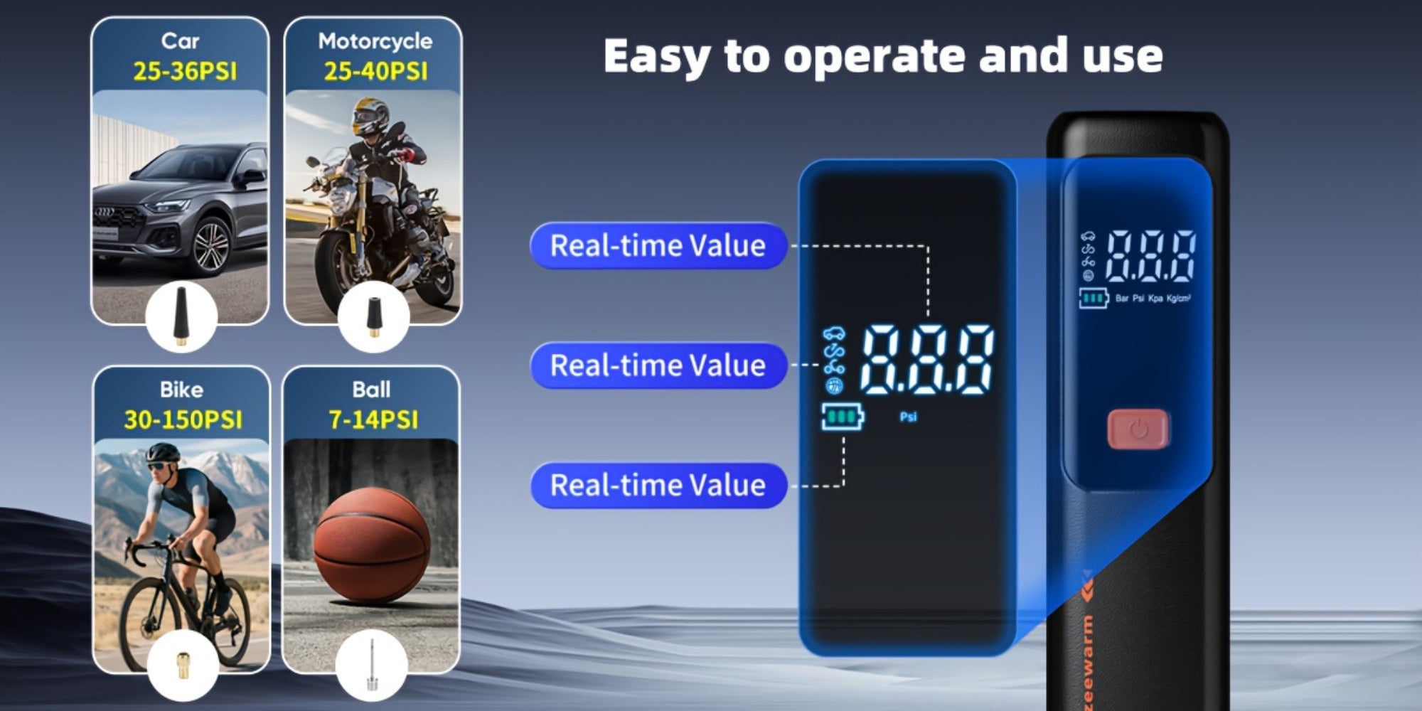 Road-Ready Portable Tyre Inflator product detail 20