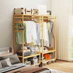 Rolling Bamboo Portable Fabric Wardrobe product detail 6