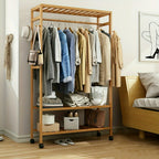 Rolling Bamboo Portable Fabric Wardrobe product detail 2