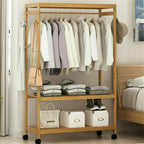 Rolling Bamboo Portable Fabric Wardrobe product detail 10