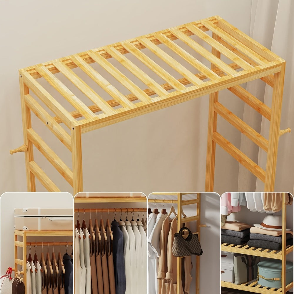 Rolling Bamboo Portable Fabric Wardrobe product detail 15